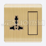 Q1-012 1Gang 1Way Switch and Univerasl